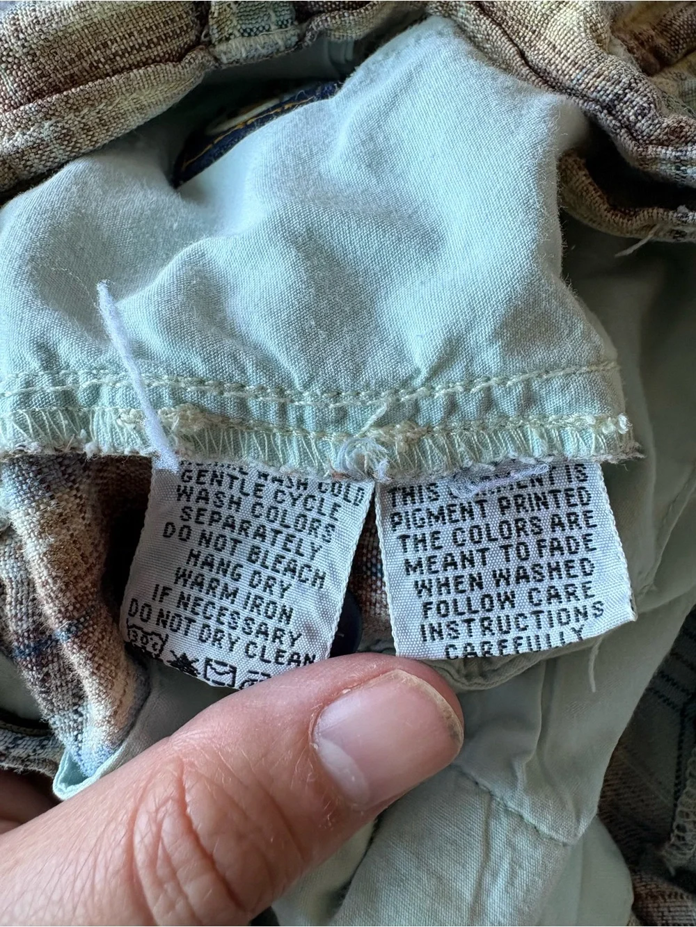 Tommy Bahama Plaid Cotton Linen Shorts - Beige Multi